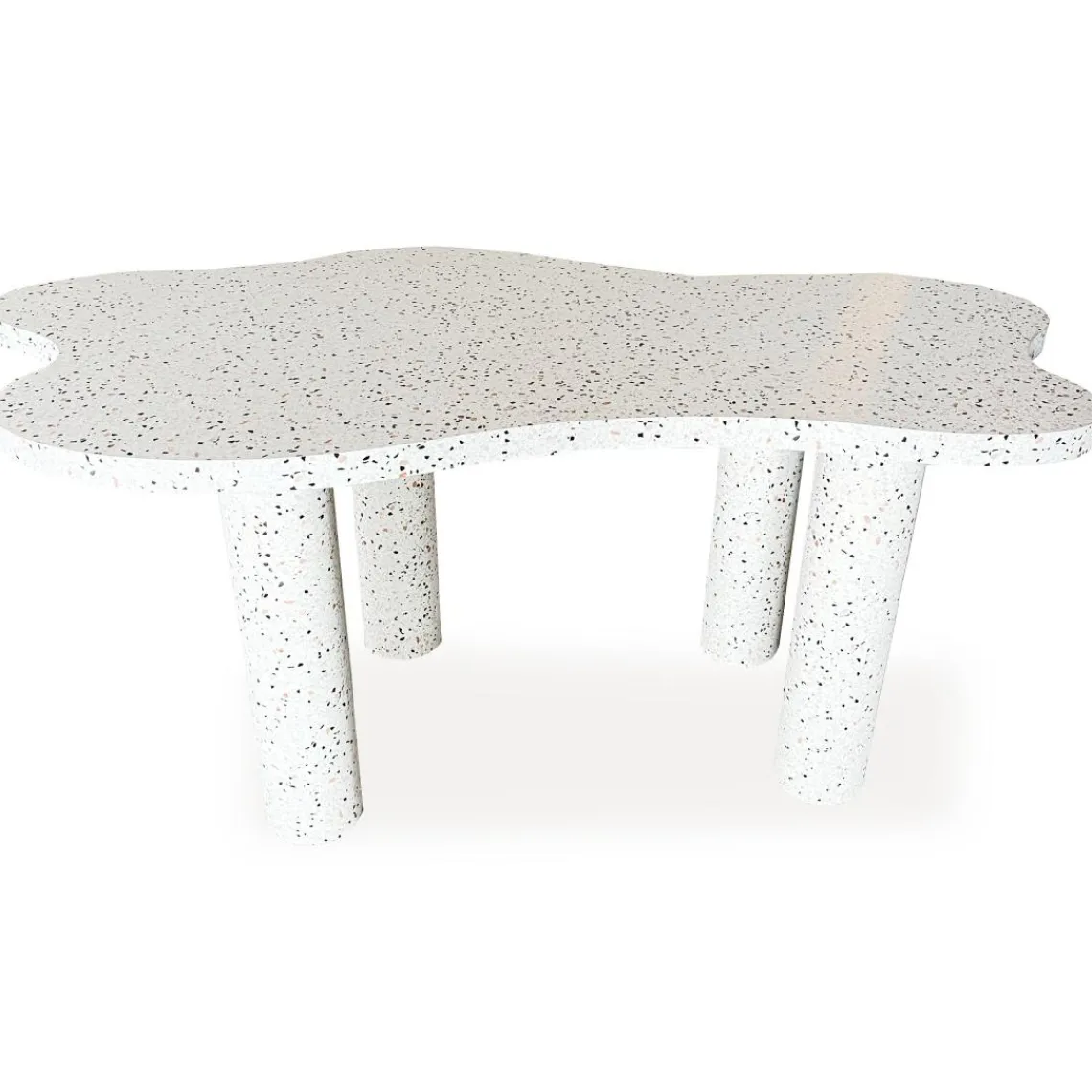 3S. x Home Table à manger forme nuage Lagoon Effet Terrazzo Clearance