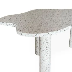 3S. x Home Table à manger forme nuage Lagoon Effet Terrazzo Clearance