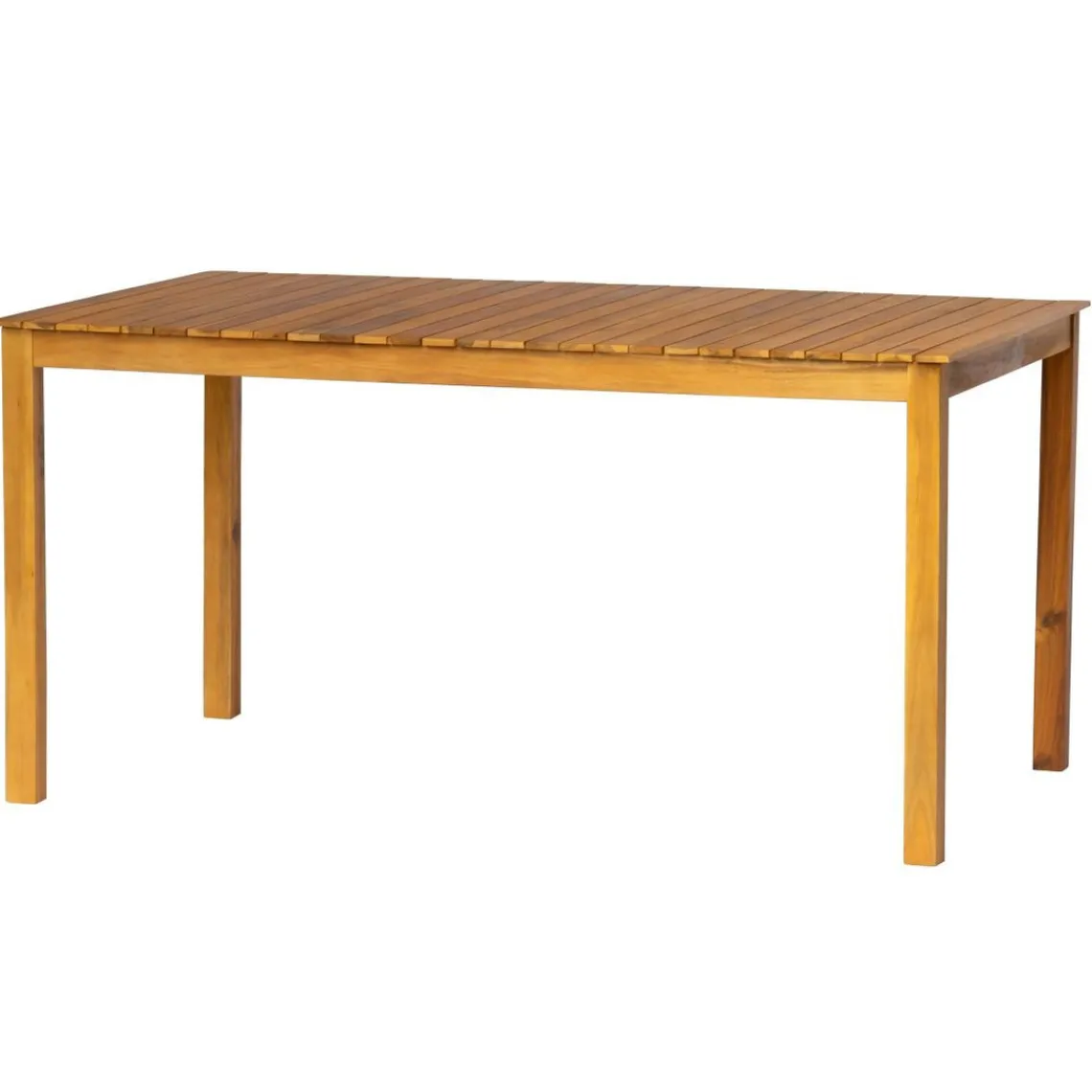 Nordlys Table à manger intérieur extérieur 6 personnes en acacia Marron Outlet