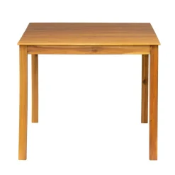 Nordlys Table à manger intérieur extérieur 6 personnes en acacia Marron Outlet