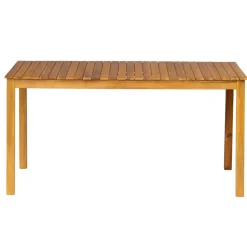 Nordlys Table à manger intérieur extérieur 6 personnes en acacia Marron Outlet