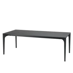 Macabane Table à manger e pieds en chêne massif MAXENCE Noir