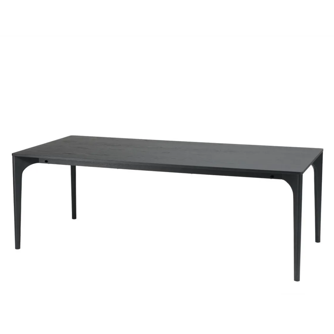 Macabane Table à manger e pieds en chêne massif MAXENCE Noir