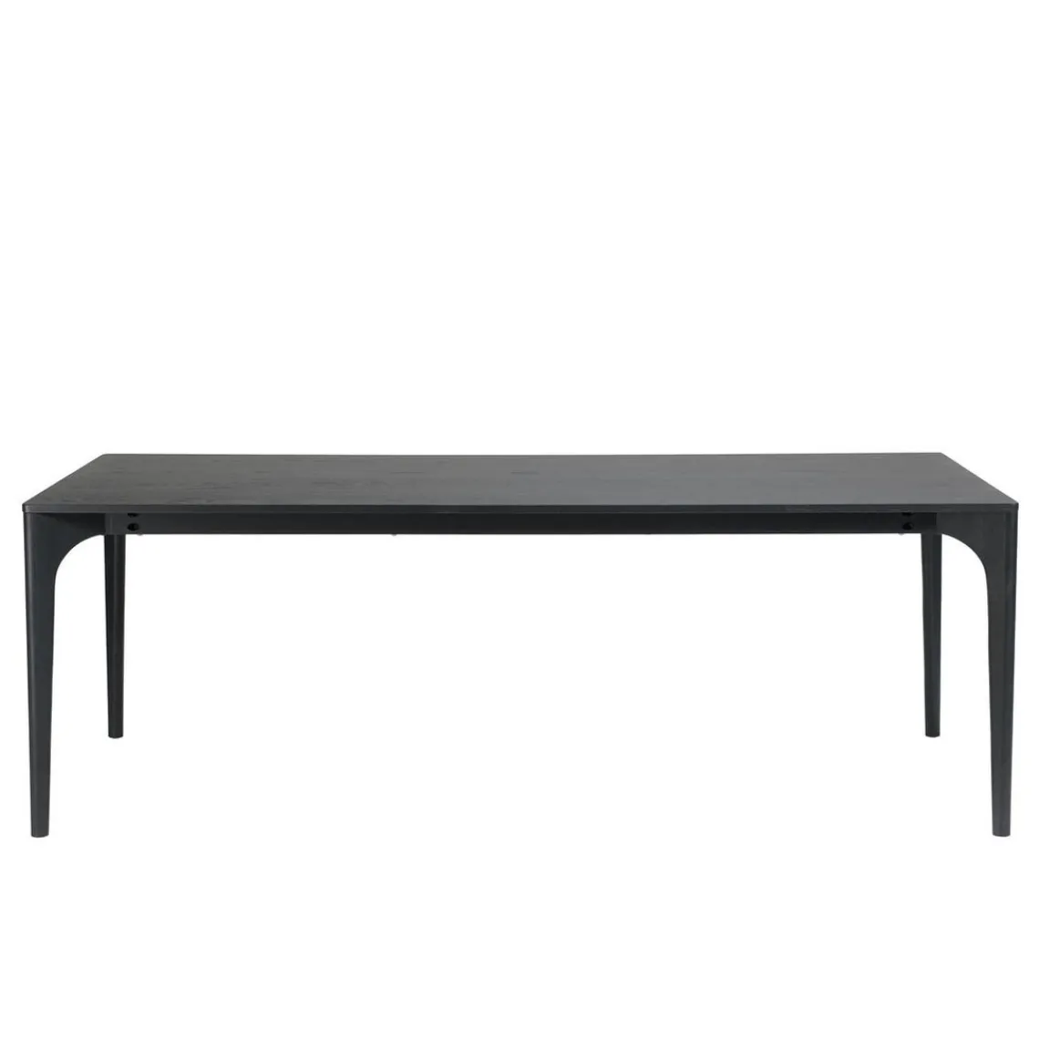 Macabane Table à manger e pieds en chêne massif MAXENCE Noir