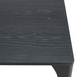 Macabane Table à manger e pieds en chêne massif MAXENCE Noir