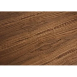 3S. x Home Table à Manger Piétement en Métal POTZ Marron foncé Blanc