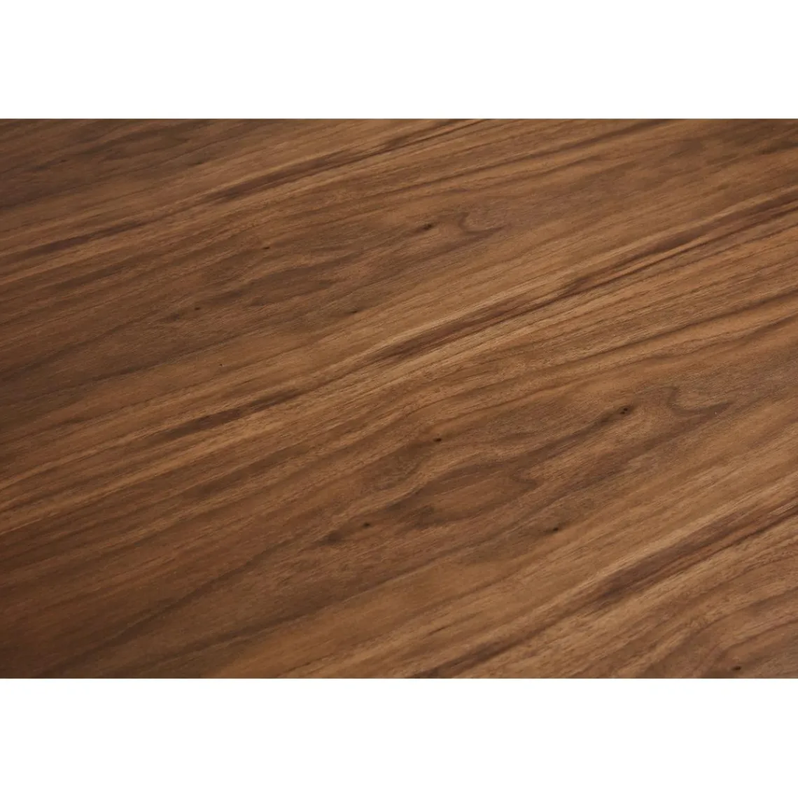 3S. x Home Table à Manger Piétement en Métal POTZ Marron foncé Blanc