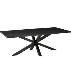 Macabane Table à manger plateau noir effet pierre BASILE Online