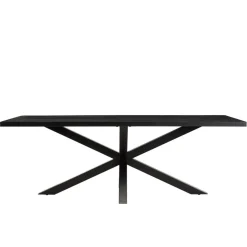 Macabane Table à manger plateau noir effet pierre BASILE Online