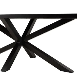 Macabane Table à manger plateau noir effet pierre BASILE Online