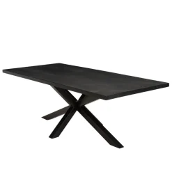 Macabane Table à manger plateau noir effet pierre BASILE Online