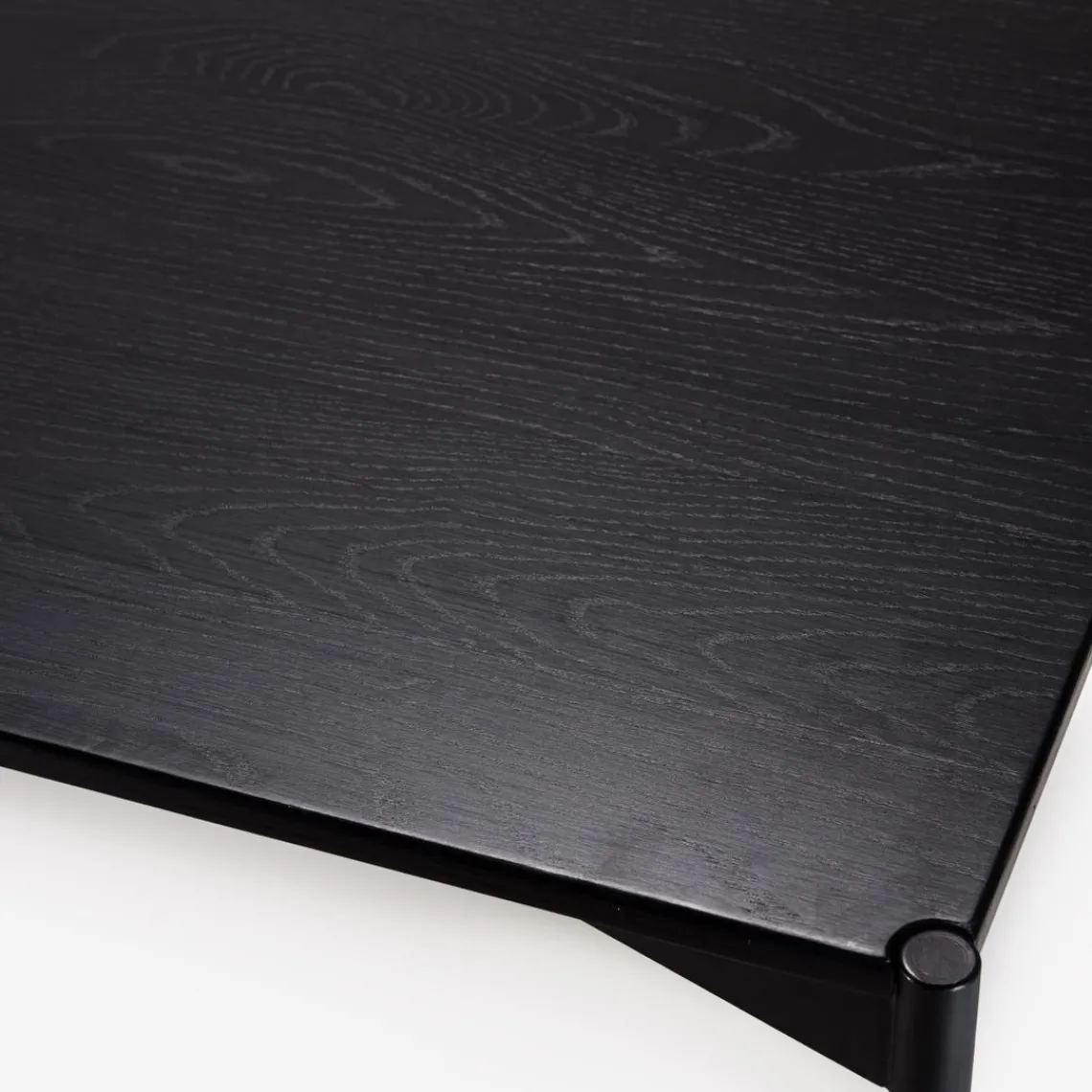 Macabane Table à manger rectangulaire Noir piètement métal Outlet