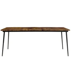 Macabane Table à manger rectangulaire en bois mahogany KIARA Discount