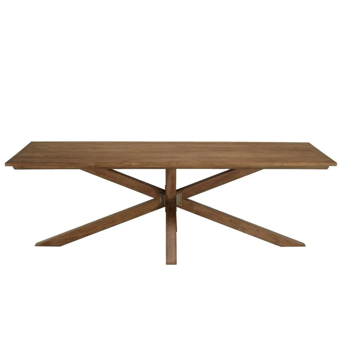 Macabane Table à manger rectangulaire 240x100cm en bois teck recyclé New