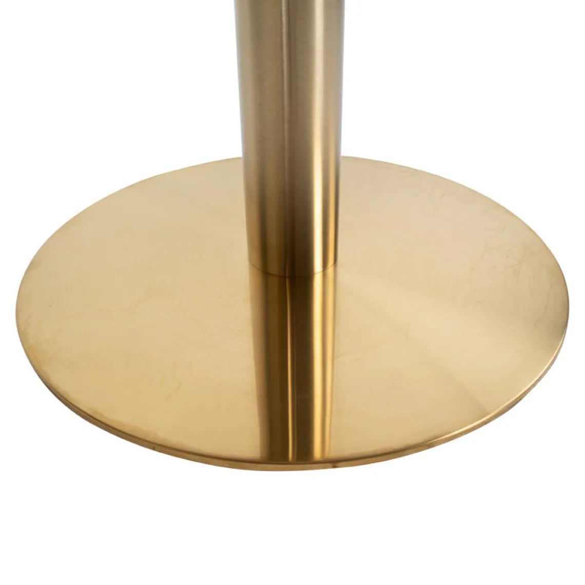 House Nordic Table à Manger Ronde en Acier Imitation Marbre COUCI New