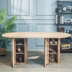 3S. x Home Table a Manger 6 personnes Ovale Bois Best