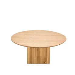 Nordlys Table a Manger 4 personnes Ronde Bois Marron Hot