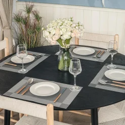 3S. x Home Table a Manger Design Ronde Scandinave Bois New