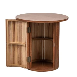3S. x Home Table Appoint Bout de Canape Rangement en Bois