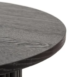 3S. x Home Table Appoint Bout de Canape Rangement en Bois noir Discount