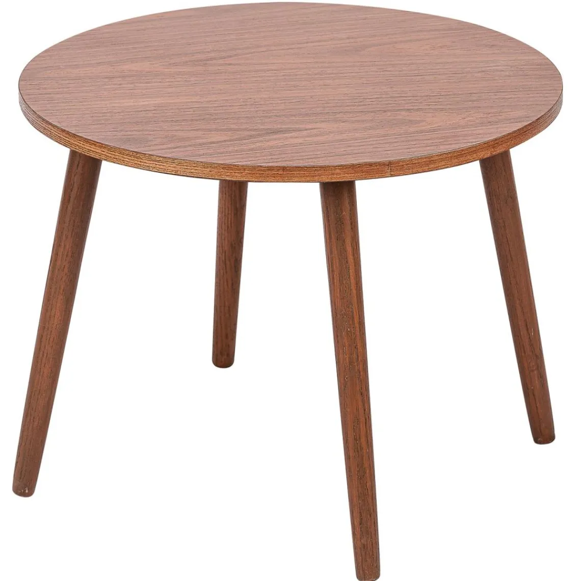 3S. x Home Table Appoint Bout de Canape Meuble Bois Rond Discount