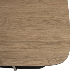 Macabane Table basse 2 plateaux bi-matière mocha noir pieds métal Online