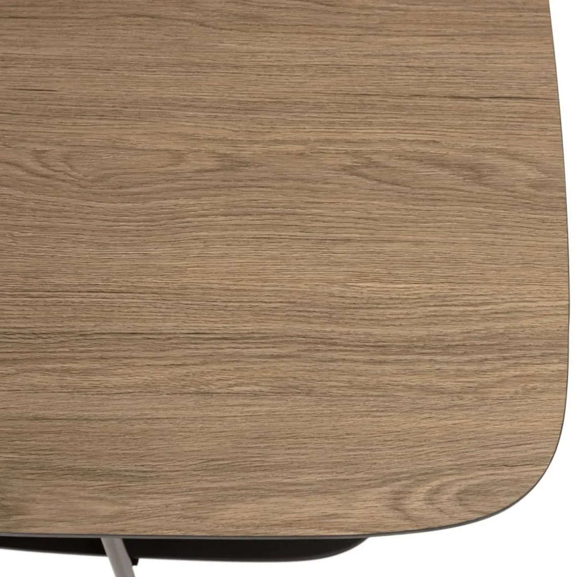 Macabane Table basse 2 plateaux bi-matière mocha noir pieds métal Online