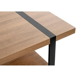 3S. x Home Table basse acier laqué noir et plateaux décor chêne Hot