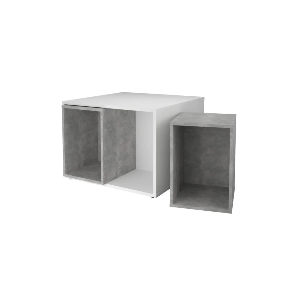 3S. x Home Table basse avec caissons amovibles JOKER 1 gris béton Sale