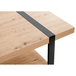 3S. x Home Table basse décor chêne et acier laqué noir Hot