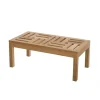 Macabane Table basse de jardin 100 x 50 cm en bois Teck Sale