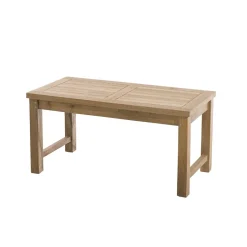Macabane Table basse de jardin 90 x 45 cm en bois Teck Sale