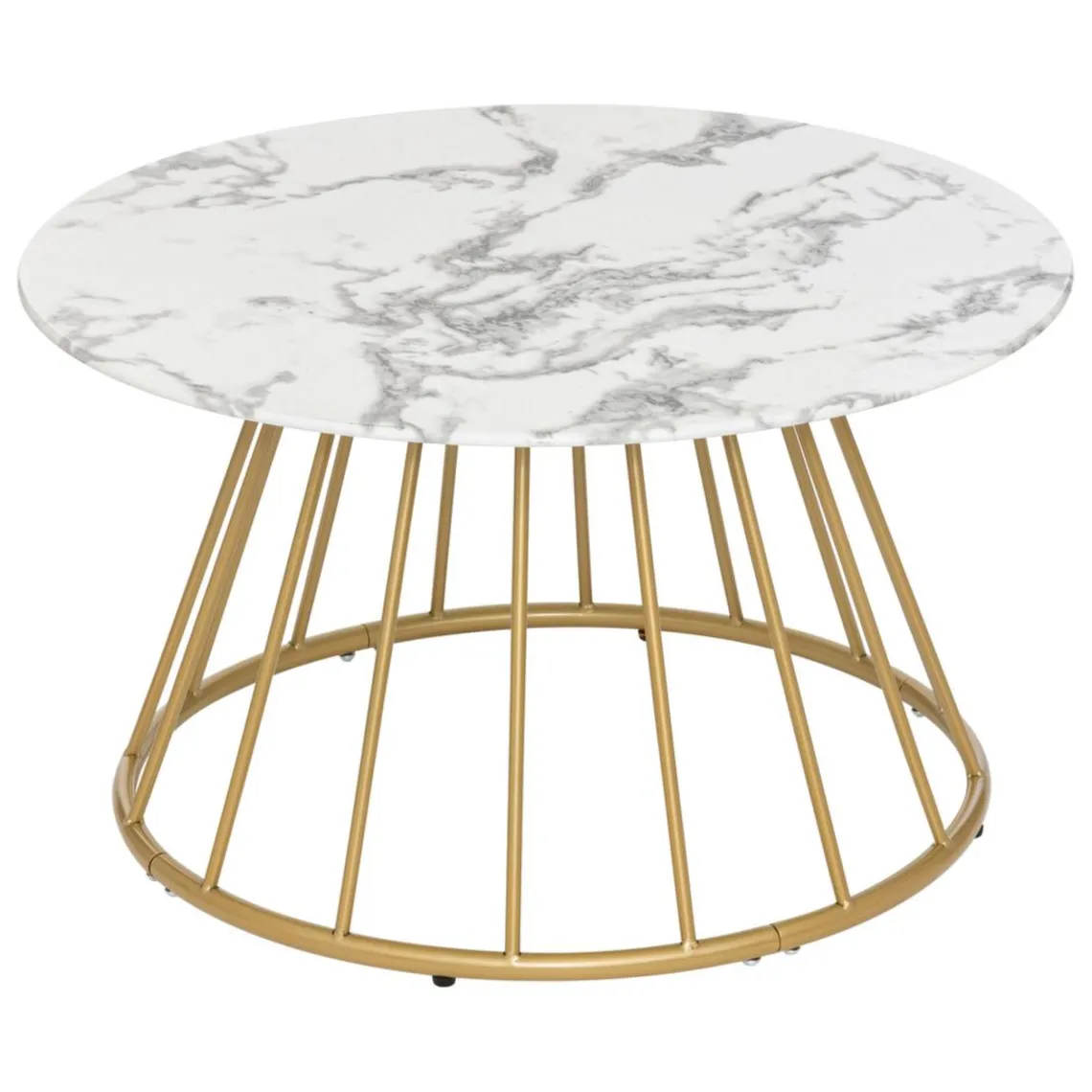 3S. x Home Table basse effet marbre blanc Best