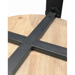 3S. x Home Table basse en tube d'acier peint par poudrage en noir, plateau en MDF Online