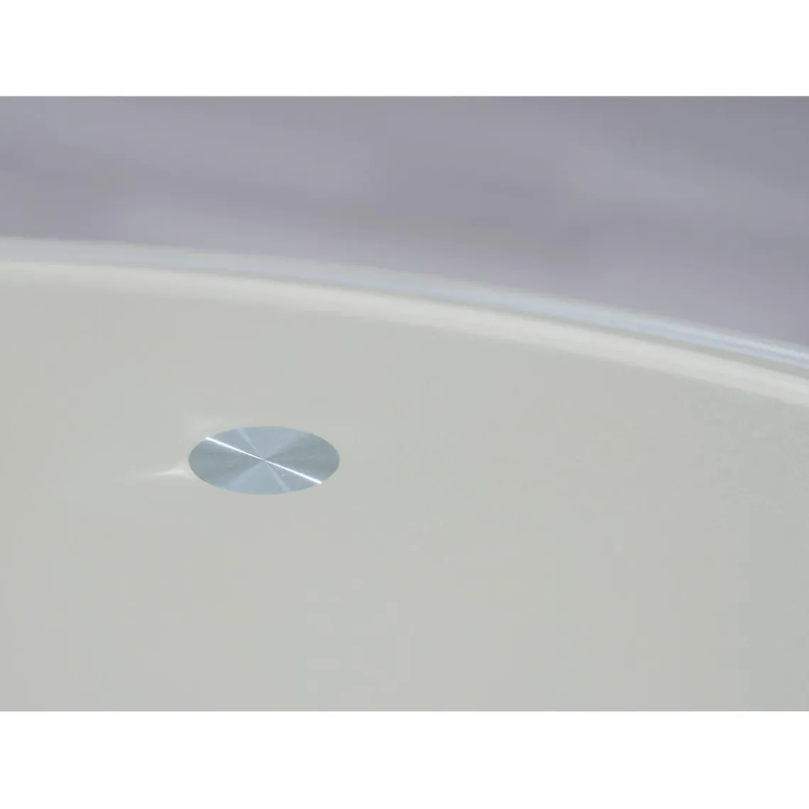 3S. x Home Table Basse en verre et Métal Chromé D50 cm Marron Outlet