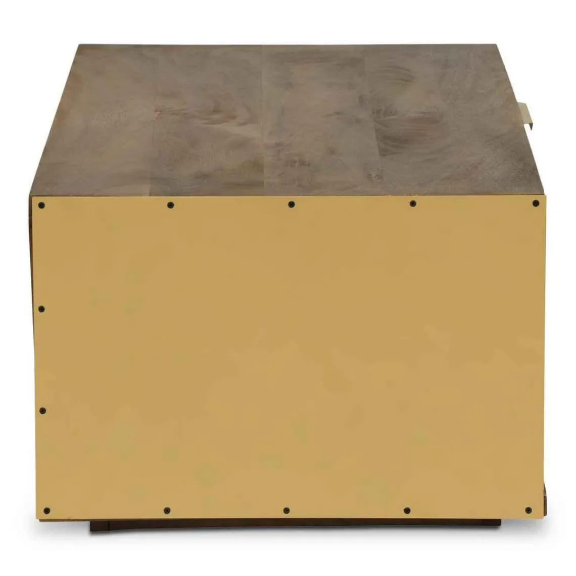 3S. x Home Table Basse FIRMIN Marron Et Métal Or Online