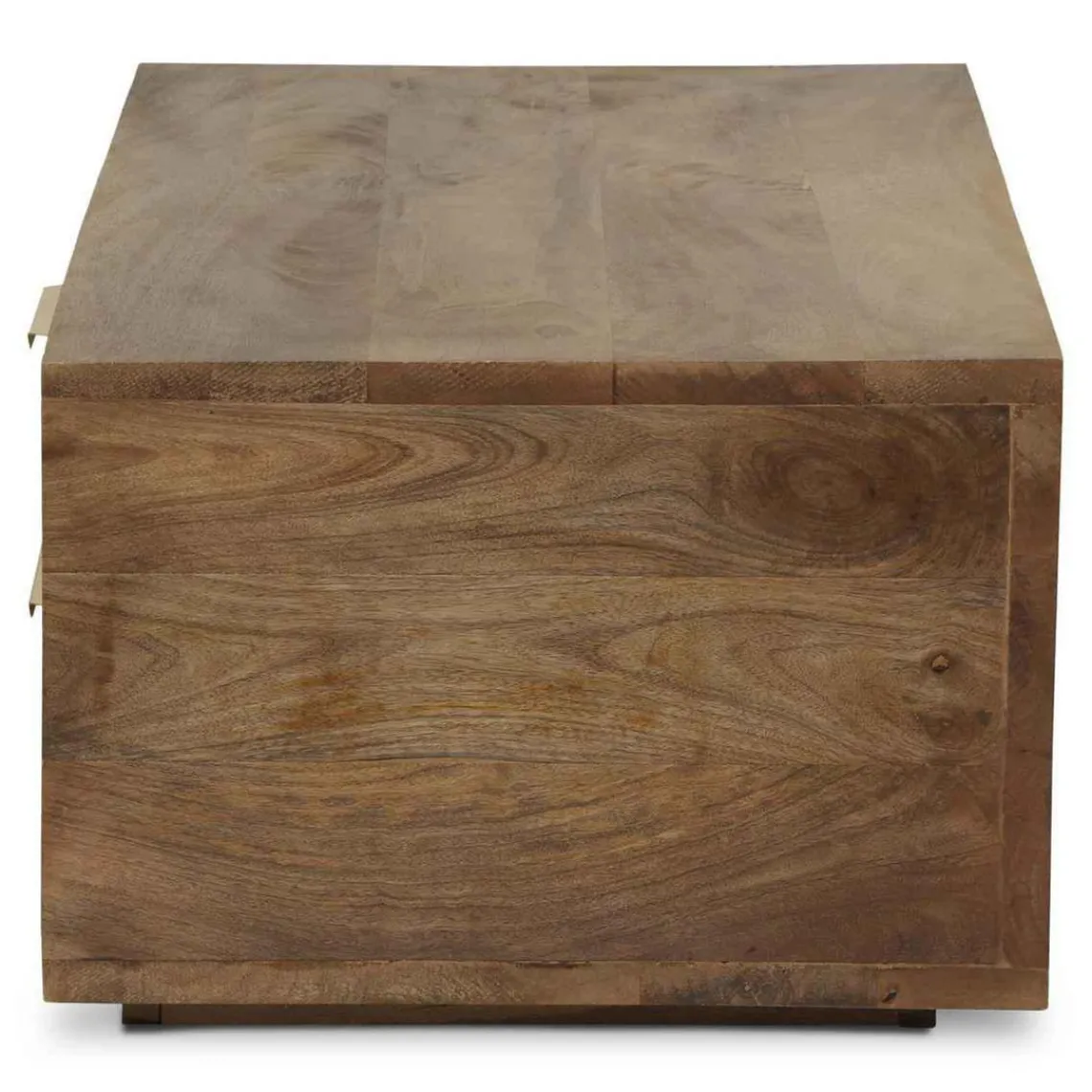 3S. x Home Table Basse FIRMIN Marron Et Métal Or Online