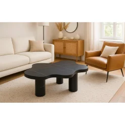 3S. x Home Table basse forme nuage Lagoon Effet Marbre Noir Online