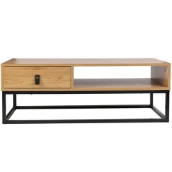 3S. x Home Table basse industrielle Bois et Métal SALMA New