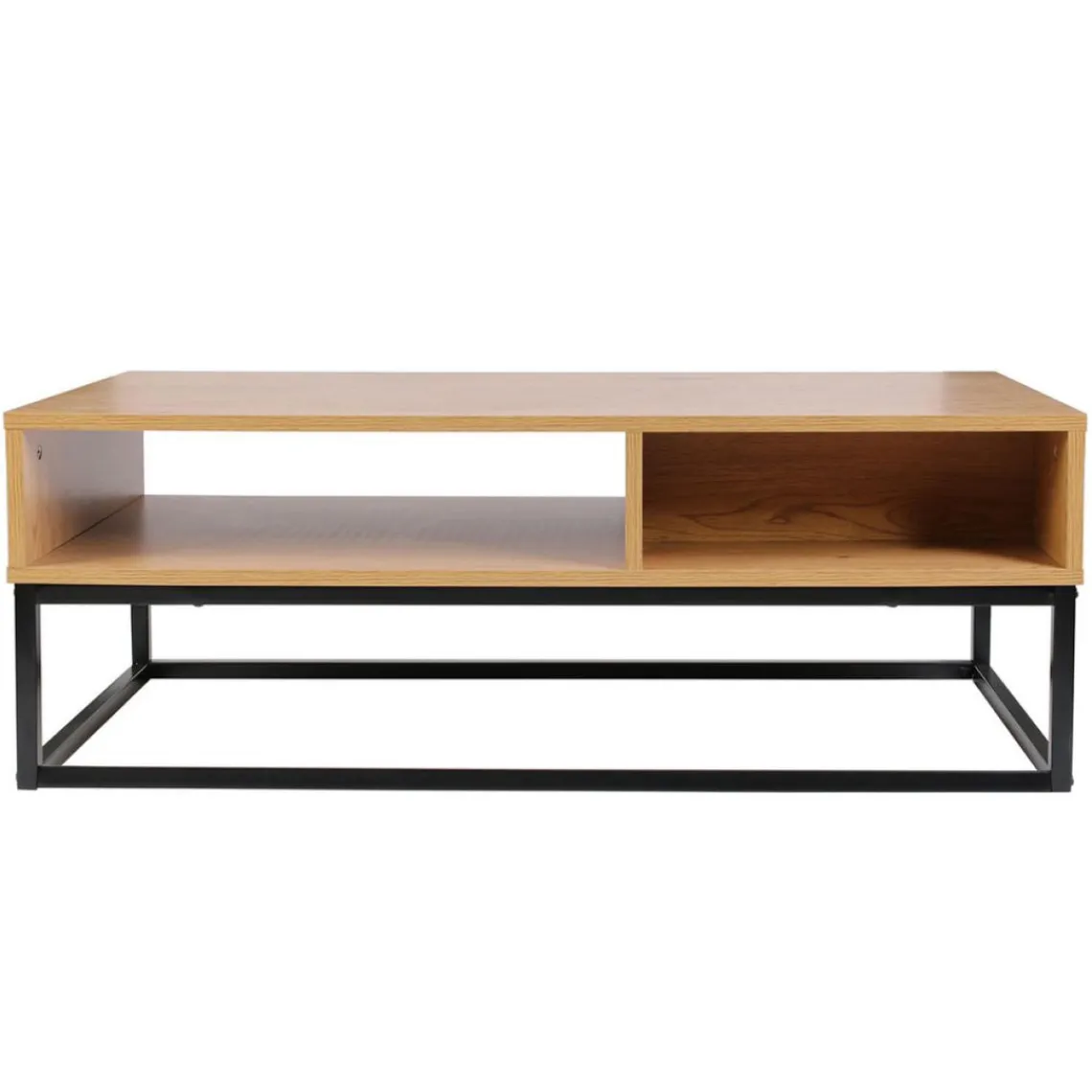 3S. x Home Table basse industrielle Bois et Métal SALMA New