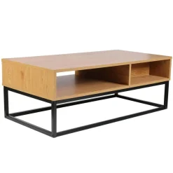 3S. x Home Table basse industrielle Bois et Métal SALMA New