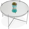 ALTEREGO Table basse 'KOLOS MEDIUM' couleur chrome Clearance