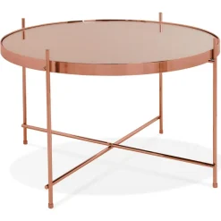 ALTEREGO Table basse 'KOLOS MEDIUM' couleur cuivre Online