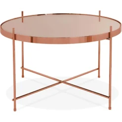 ALTEREGO Table basse 'KOLOS MEDIUM' couleur cuivre Online
