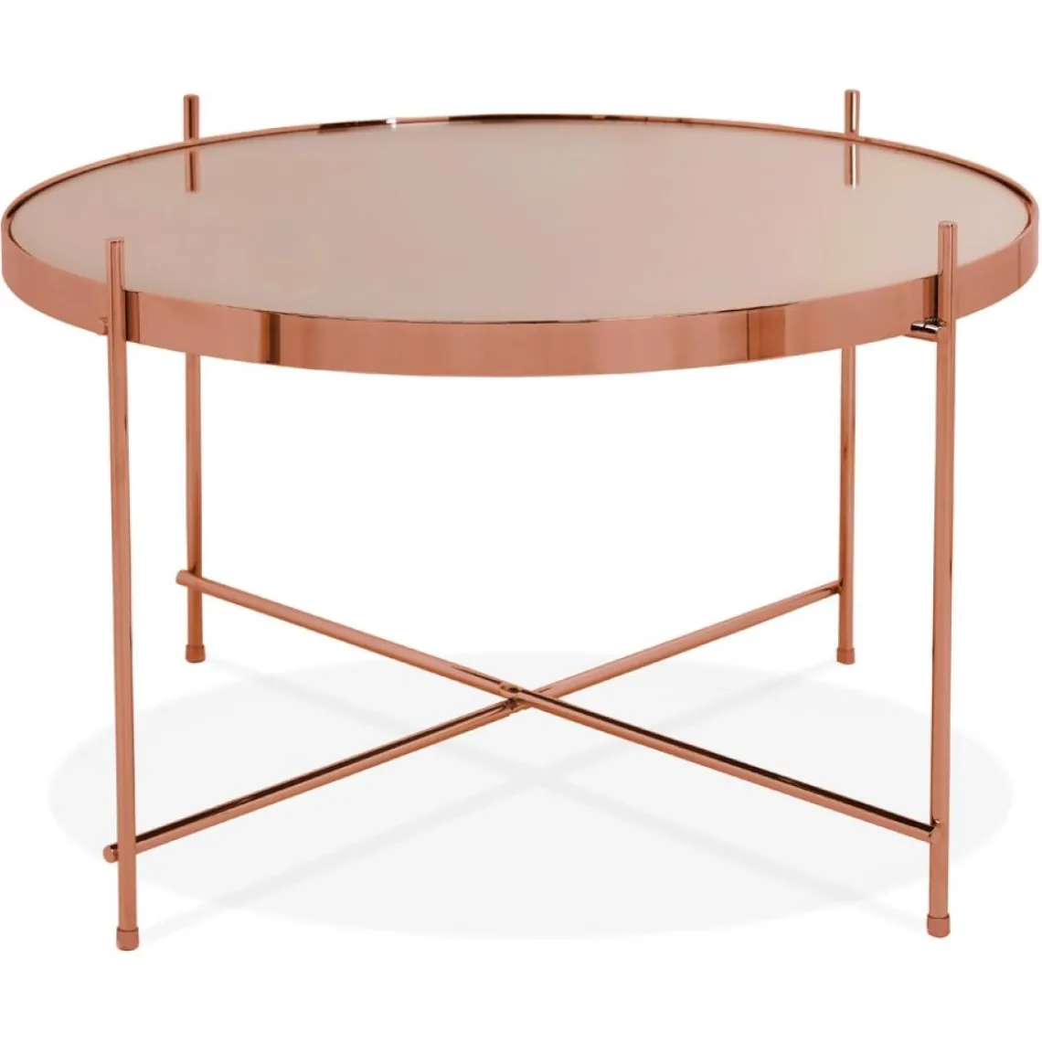 ALTEREGO Table basse 'KOLOS MEDIUM' couleur cuivre Online