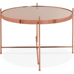 ALTEREGO Table basse 'KOLOS MEDIUM' couleur cuivre Online