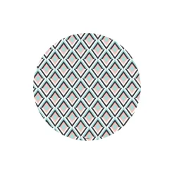 3S. x Home Table basse magnétique ronde à rebord Bipolart Métal Or avec 1 Top Losanges