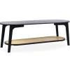 3S. x Home Table basse moderne Yokori en cannage et Bambou Noir Sale
