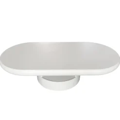 3S. x Home Table basse ovale avec tiroirs Barket Blanc Best