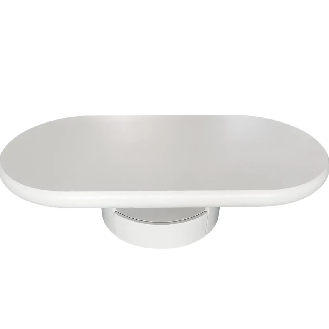3S. x Home Table basse ovale avec tiroirs Barket Blanc Best